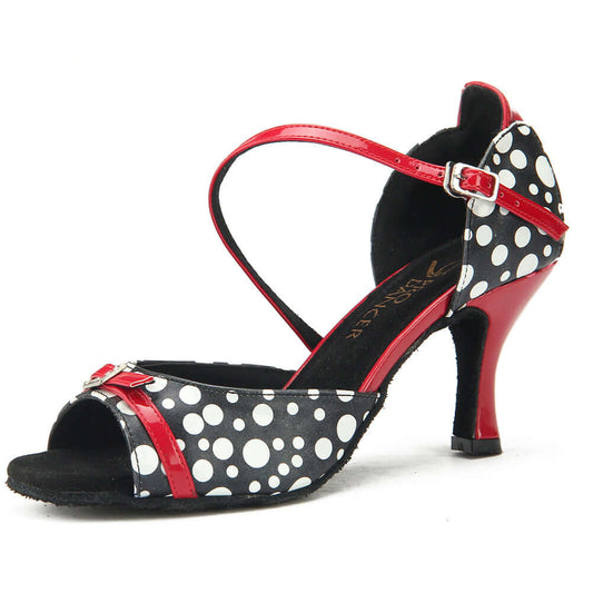 Pro Dancer Lady's Ballroom Dance Shoes for Chacha Latin Salsa Rumba - Women's Professional High Heels1