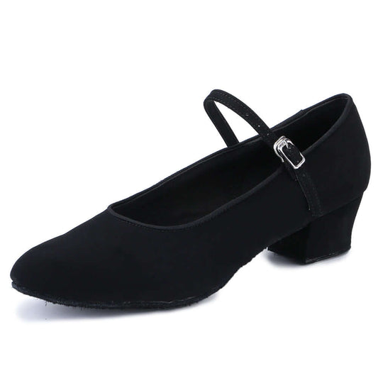 Women's Pumps Ballroom Dance Shoes with Suede Sole Closed-toe for Party Wedding4