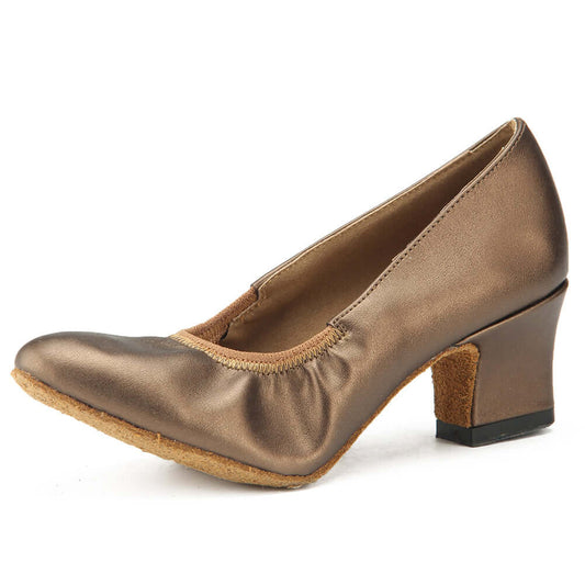 Women's Pumps Ballroom Dance Shoes with Suede Sole Closed-toe for Party Wedding3