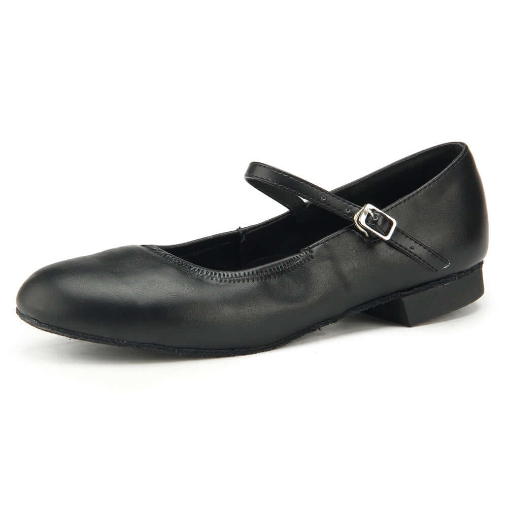 Women's Pumps Ballroom Dance Shoes Suede Sole Closed-toe Party Wedding Footwear Black