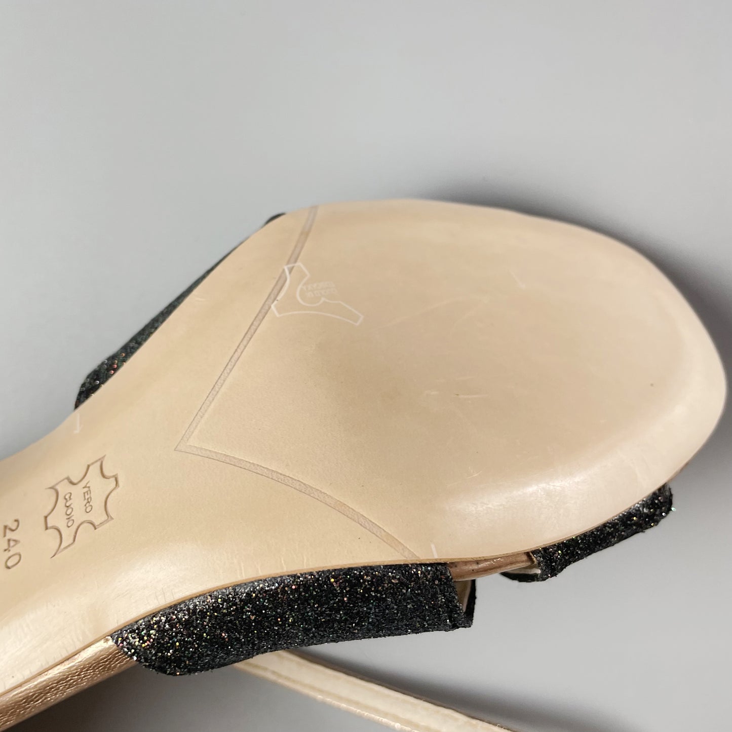 Pro Dancer Argentine Tango high heel sandals with leather sole in black1