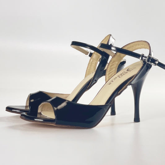 Elegant White Leather High Heel Pro Dancer Women's Tango Shoes PD-9007G3