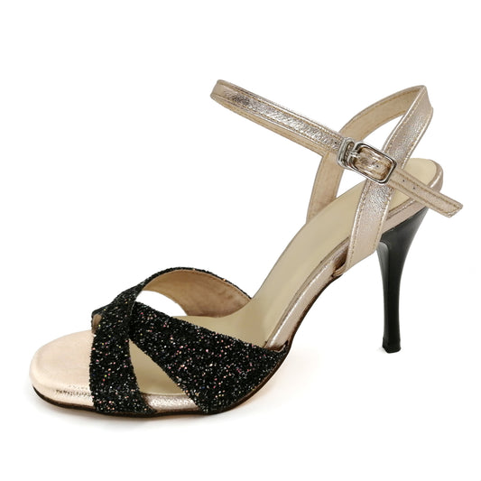 Pro Dancer Argentine Tango Shoes for Women - Leather High Heel Dance Sandals0