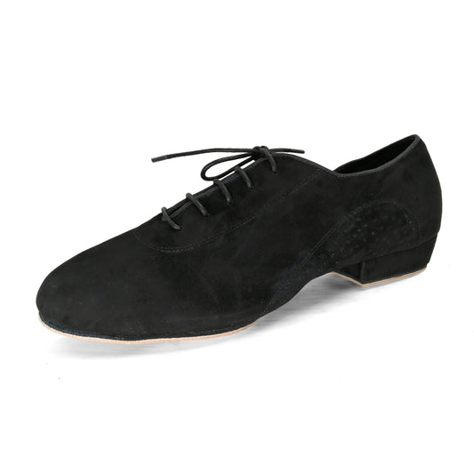 Pro Dancer Men's Tango Shoes with 1 inch Heel, Split Sole and Leather Lace-ups1