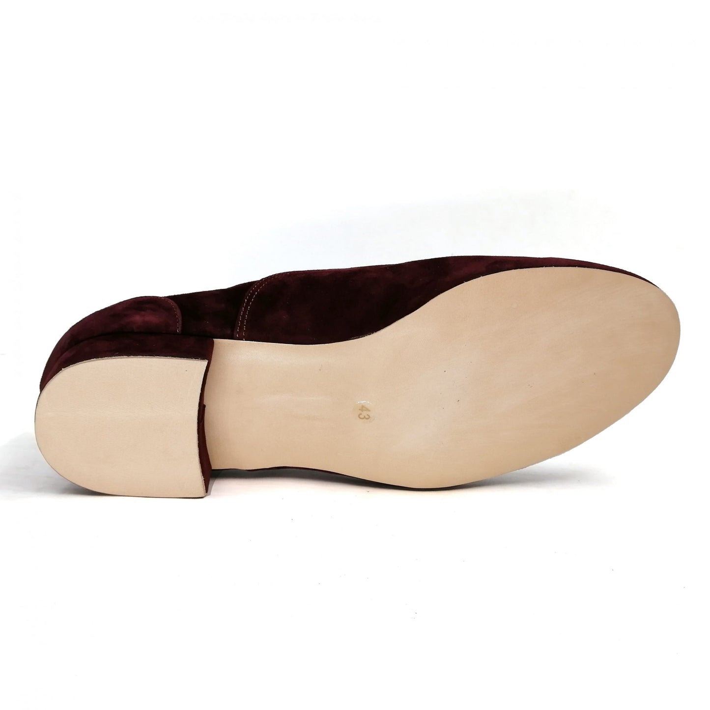 Men's Pro Dancer Argentine Tango Shoes with 1 inch Leather Heel and Lace-up in Brownish Red1