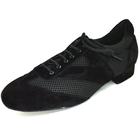 Men's Pro Dancer Argentine Tango Shoes with Leather 1-inch Heel and Lace-up Design - PD-4003A3