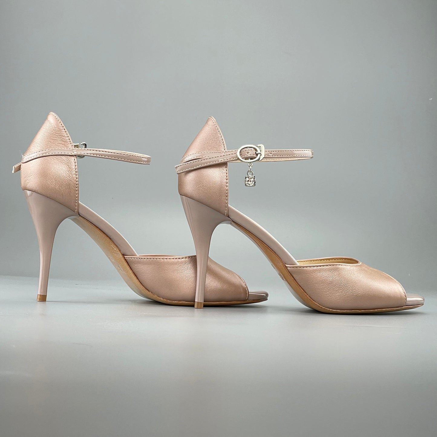 Pro Dancer Tango Shoes Nude High Heels for Salsa & Argentine Tango5