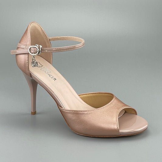 Pro Dancer Tango Shoes Nude High Heels for Salsa & Argentine Tango4