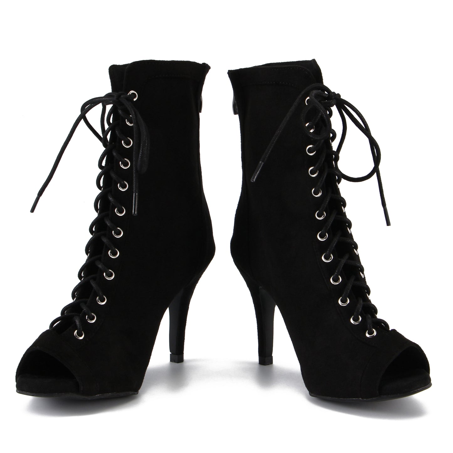 Pro Dancer Women's Ballroom Dance Bootie with High Heel and Suede or Rubber Sole (PD-B-007)8