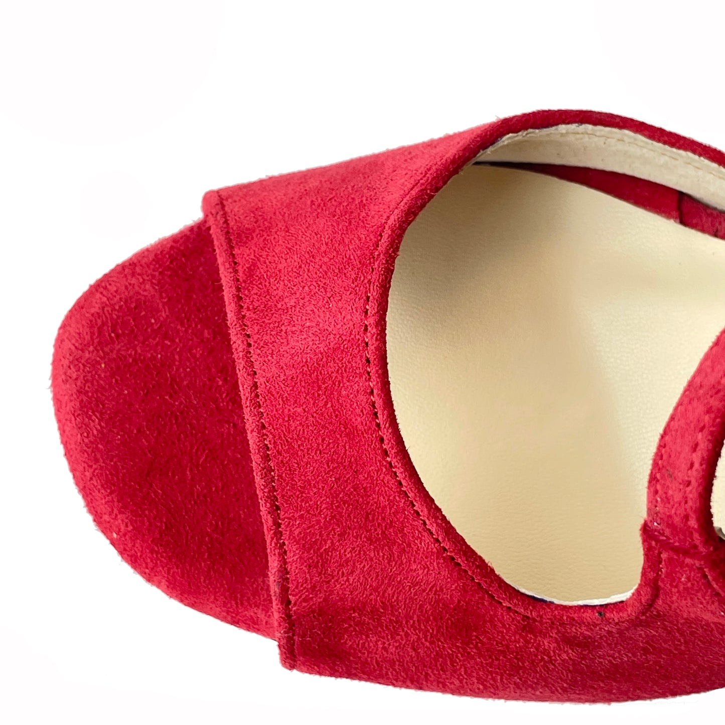 Pro Dancer Tango Argentino red high heel leather dance sandals0