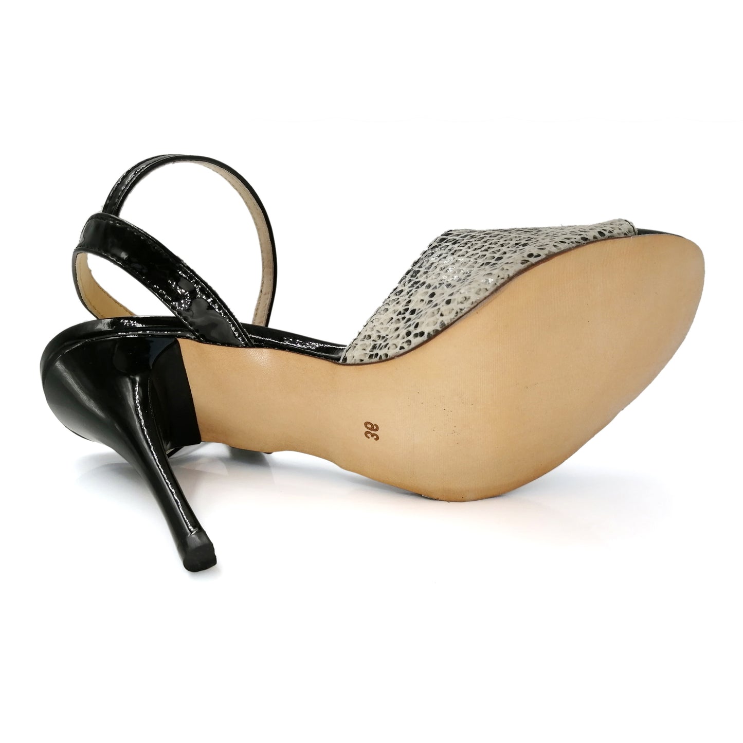 Women's Pro Dancer high heel gray Argentine Tango dance sandals6