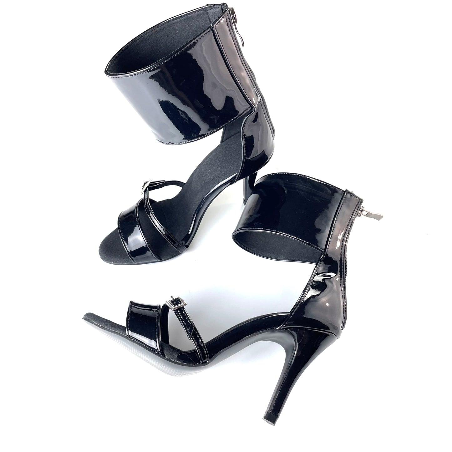 Pro Dancer Womens Ballroom Dance Booties High Heel with Suede or Rubber Sole in Black (PD-B-019)1