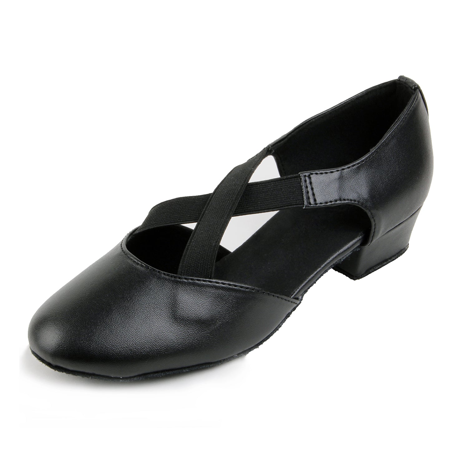 Women's Tango Latin Ballroom Dance Shoes with Suede Sole