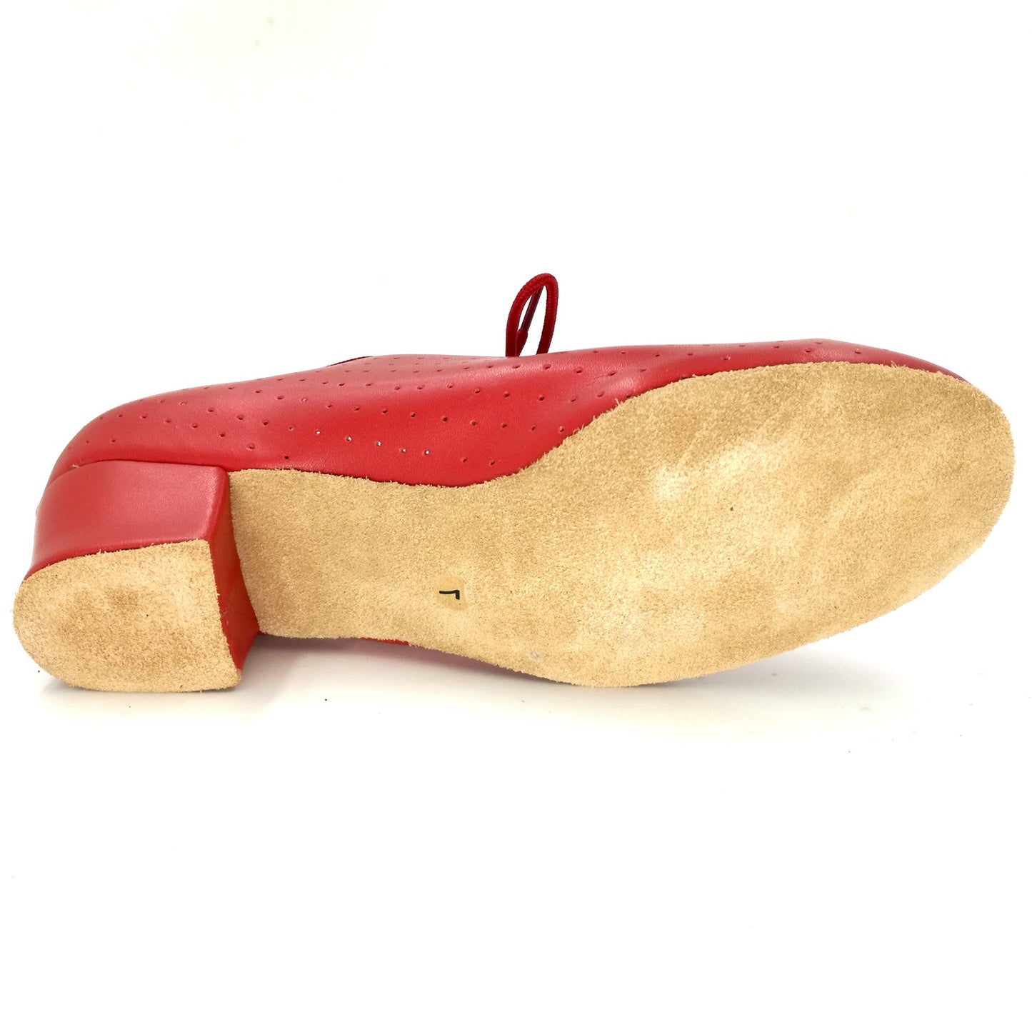 Women red suede sole ballroom dancing shoes for Latin, Tango3