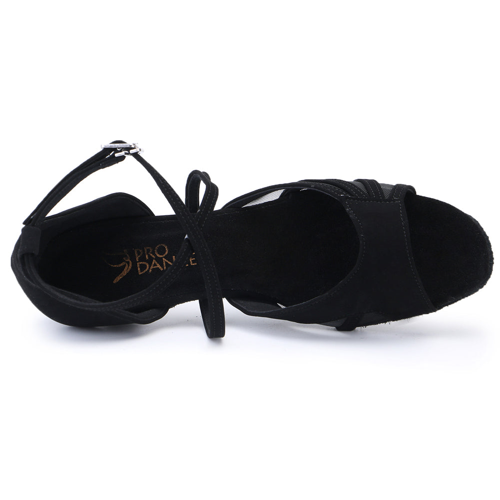 Pro Dancer Ballroom Shoes for Latin Salsa Rumba with Low Heel for Practice11