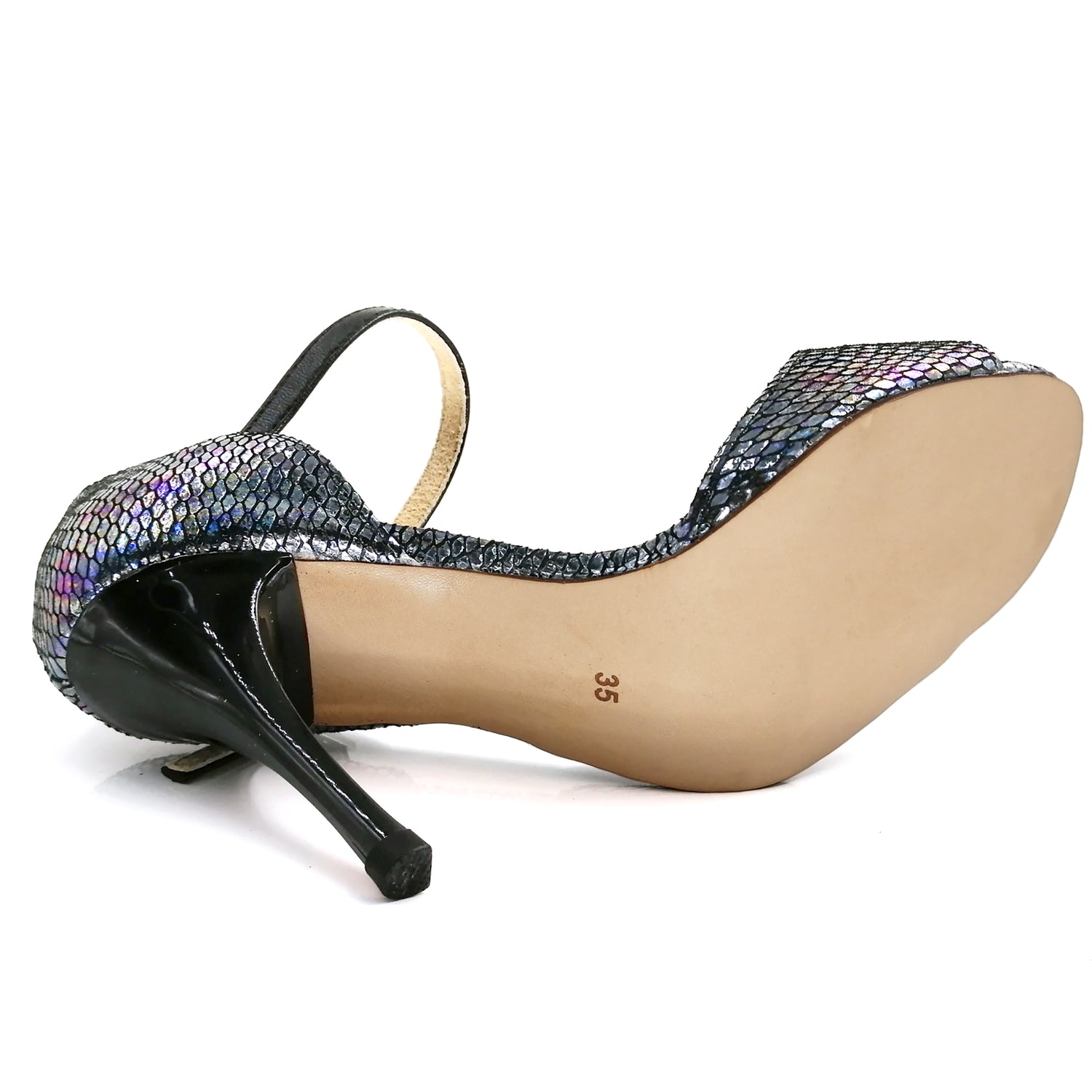 Pro Dancer multicolor leather high heel Argentine tango dance shoes PD-9001F5