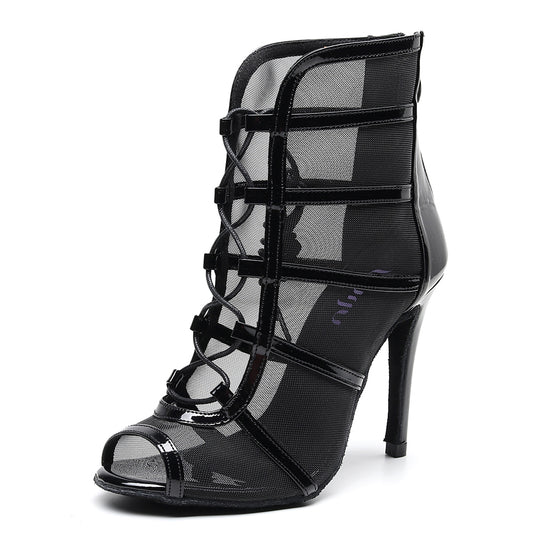 Pro Dancer Women's Ballroom Dance Bootie with High Heel and Suede or Rubber Sole (PD-B-012)18