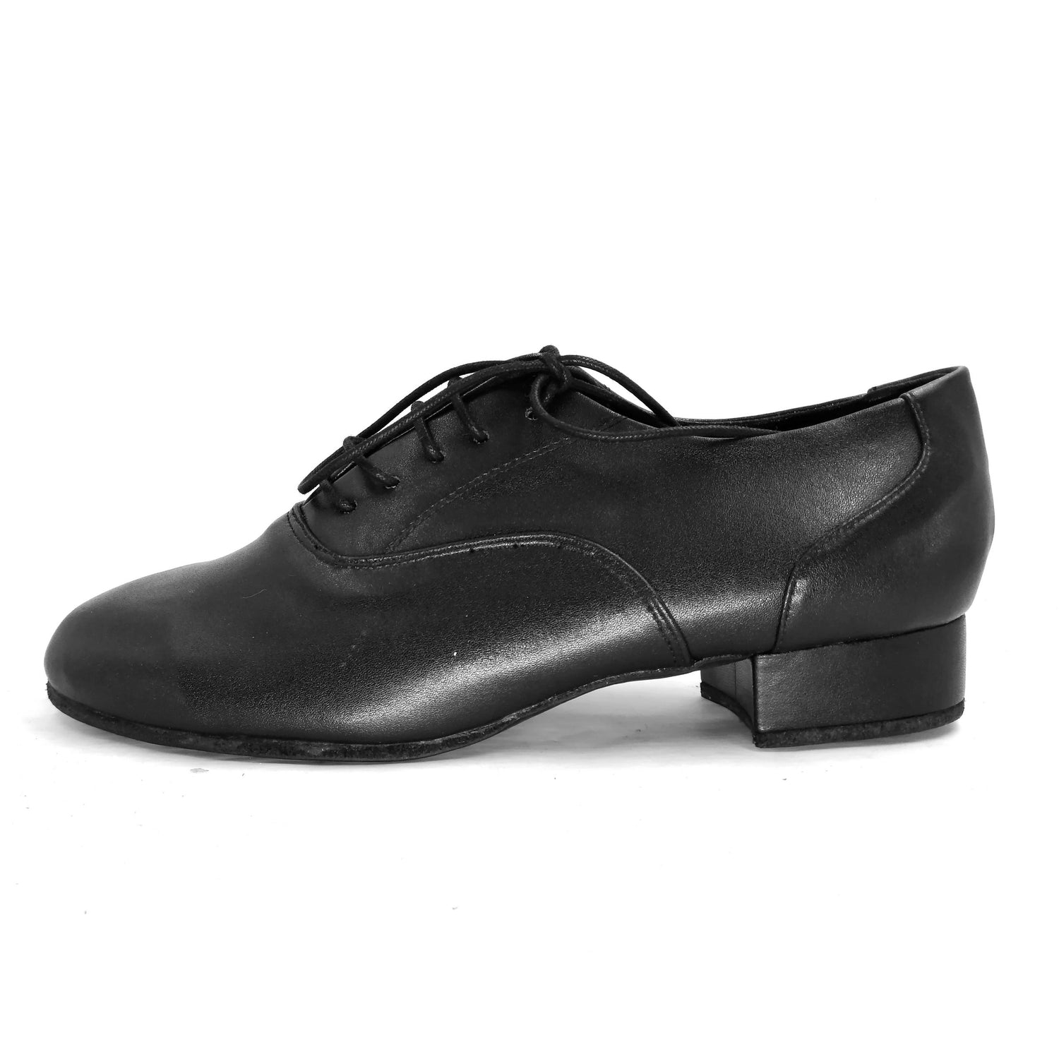 Pro Dancer Men's Tango Shoes with 1 inch Heel Leather Lace-up in Black4