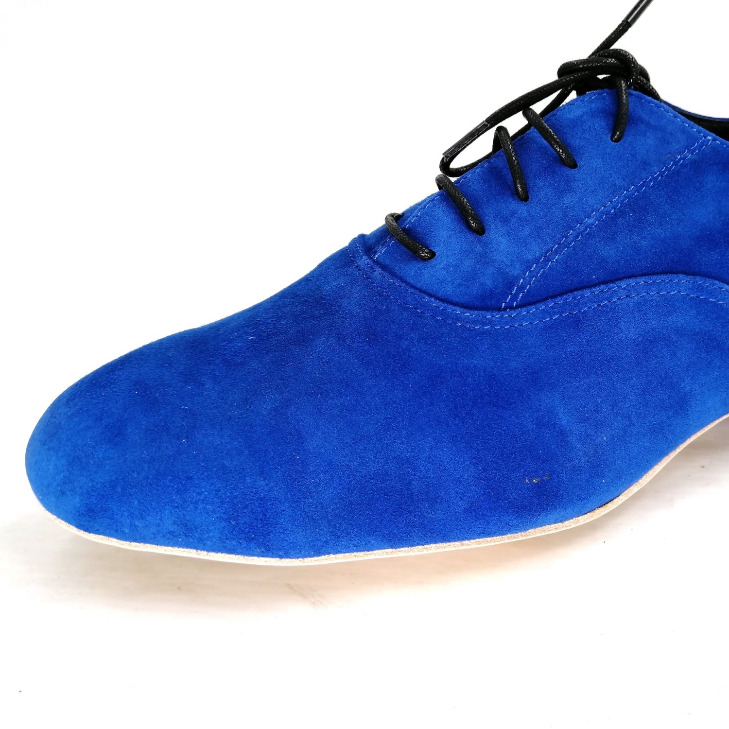 Men's Pro Dancer blue leather tango shoes with 1 inch heel PD1002A1