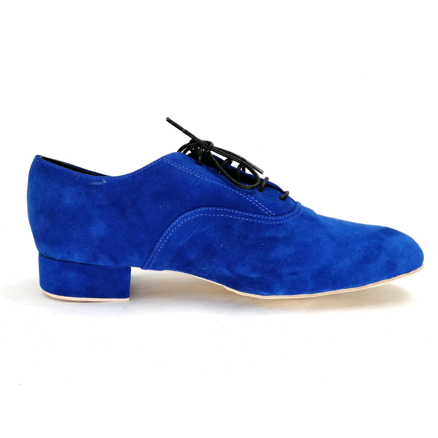 Men's Pro Dancer blue leather tango shoes with 1 inch heel PD1002A6