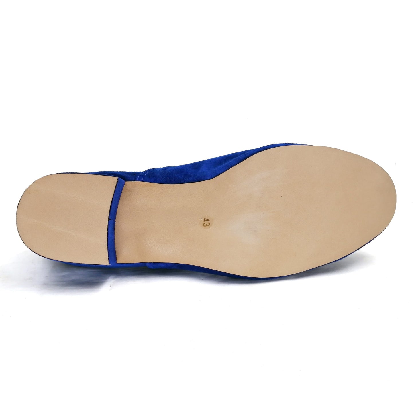 Pro Dancer Men's Argentine Tango Shoes Leather Sole 1 inch Heel Lace-up Blue (PD1002A)