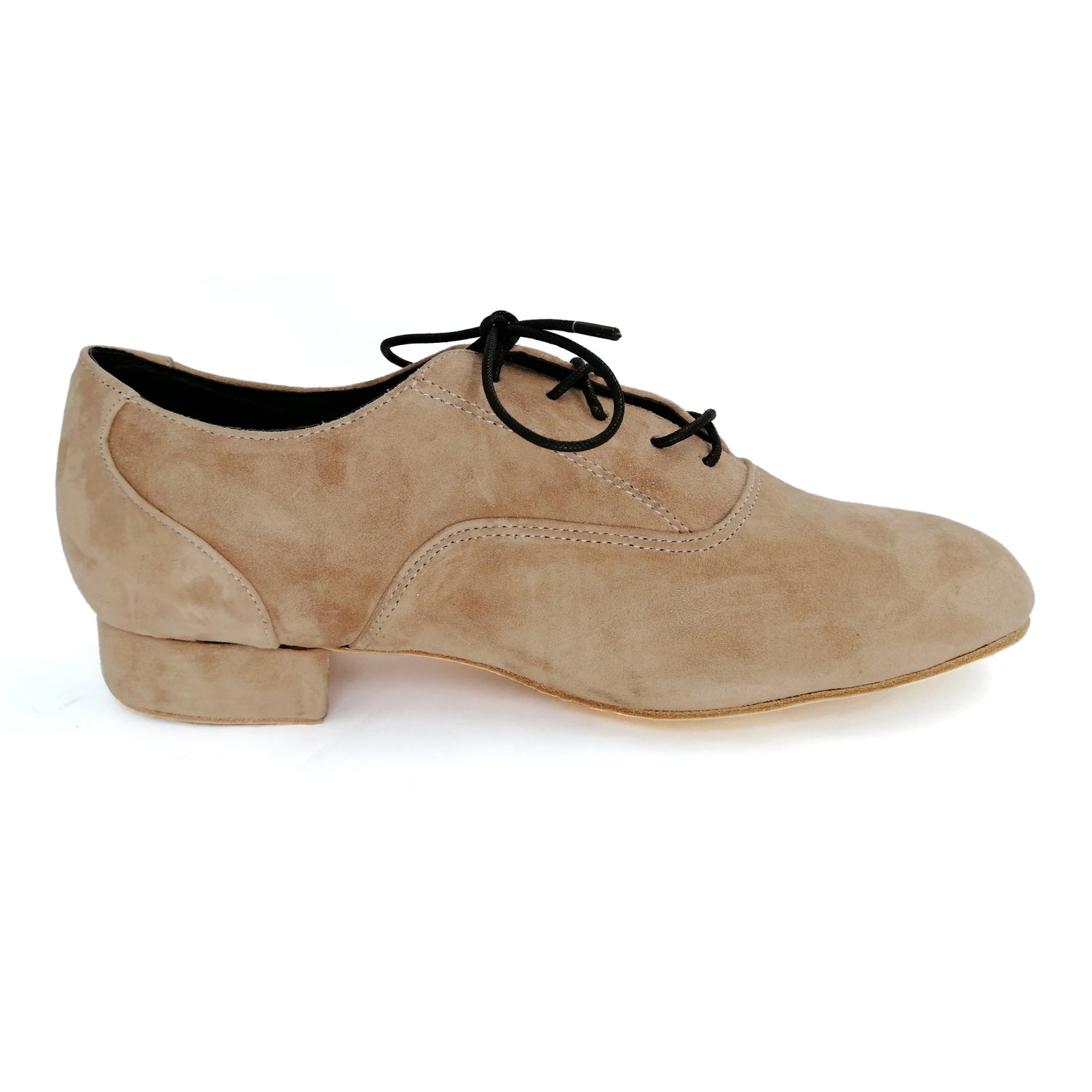 Men's Pro Dancer Tango Shoes with 1 inch Heel Leather Lace-up for Argentine Tango3