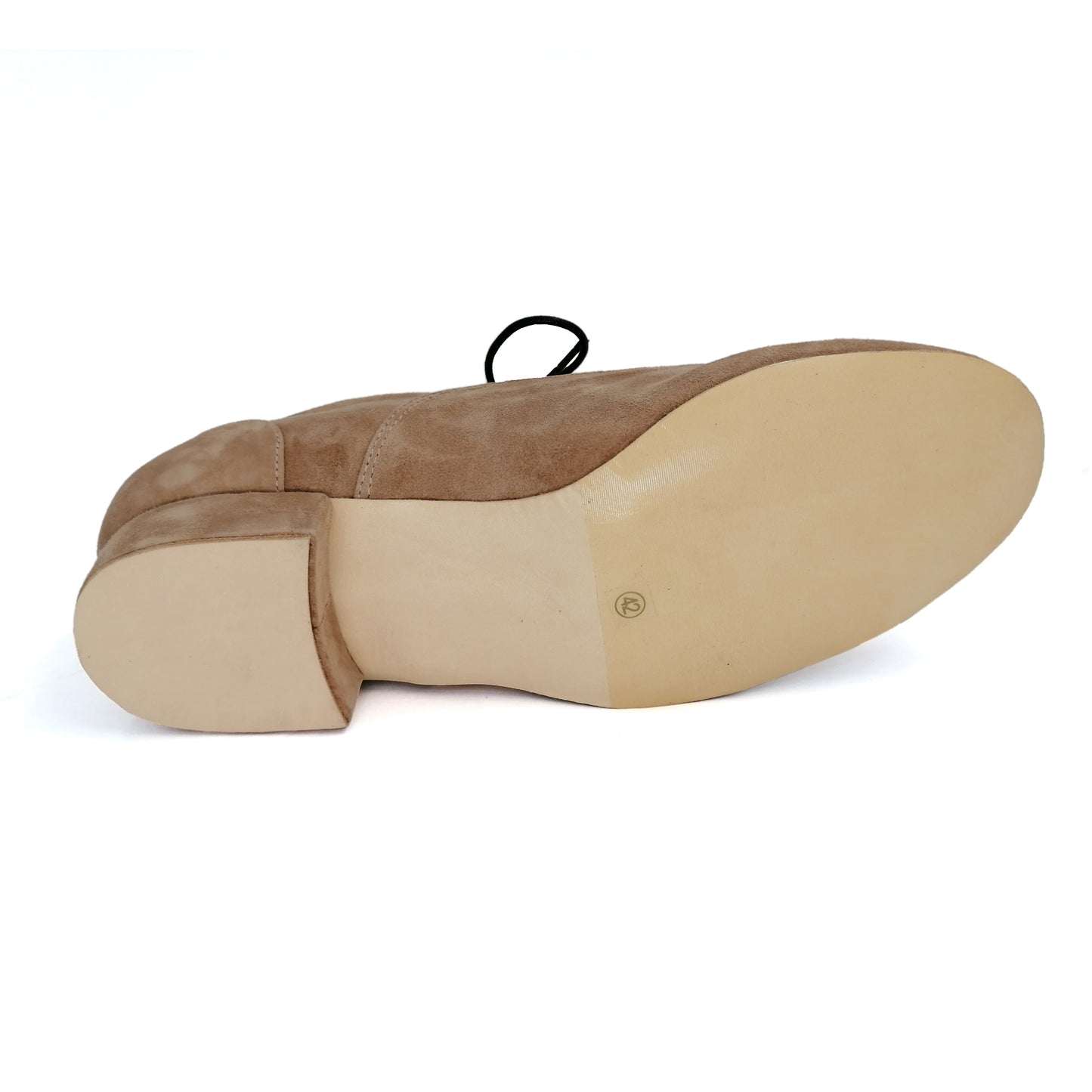 Pro Dancer Men's Argentine Tango Dance Shoes Leather Sole 1 inch Heel Lace-up Brown (PD-1002D)