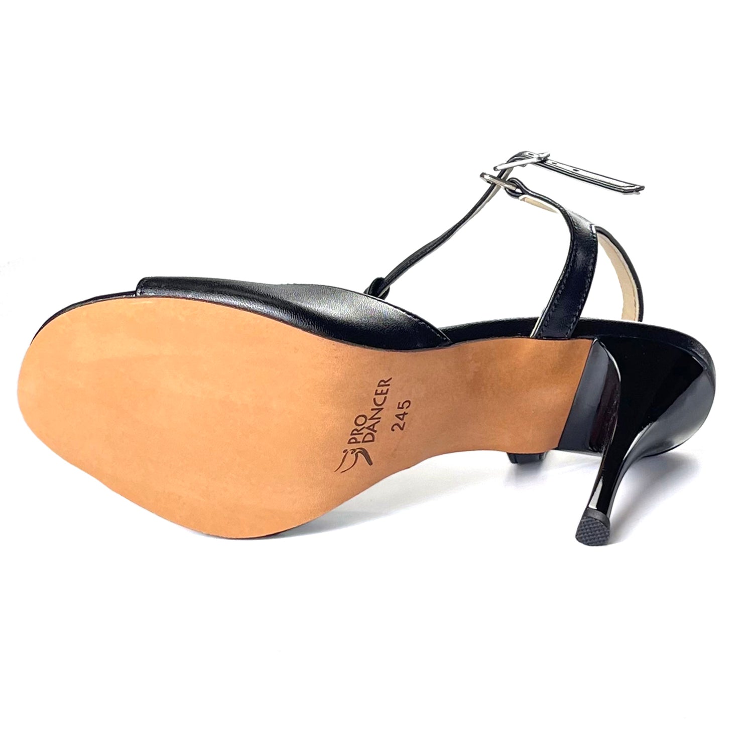Pro Dancer Women's Tango Shoes high heel black leather sole dance sandals PD-9012D Argentina3