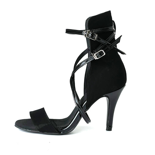 Pro Dancer Women's Ballroom Booties with High Heel and Suede/Rubber Sole2