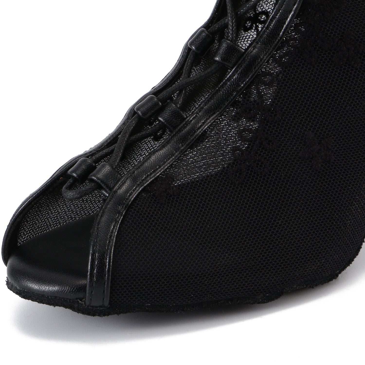 Pro Dancer Womens Ballroom Dance Bootie with High Heel and Suede or Rubber Sole (PD-B-003)8