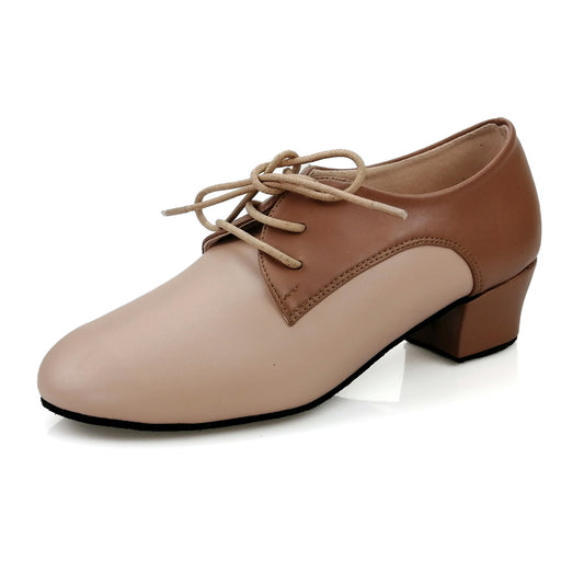 Women Ballroom Dancing Shoes with Suede Sole for Tango Latin Practice Lace-up Design (PD5001D)5